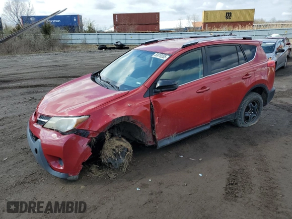2015 Toyota RAV4 LE with VIN JTMBFREV8FD126981, listed as a Copart auction lot 53019285 with 185,248 mi miles and Salvage Title. Bid and sale history available at carsss.com. Image 1.