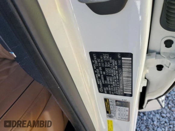 2021 Genesis GV80 with VIN KMUHCESC0MU054263, listed as a Copart auction lot 85953934 with 28,735 mi miles and Salvage Title. Bid and sale history available at DreamBid. Image 14.