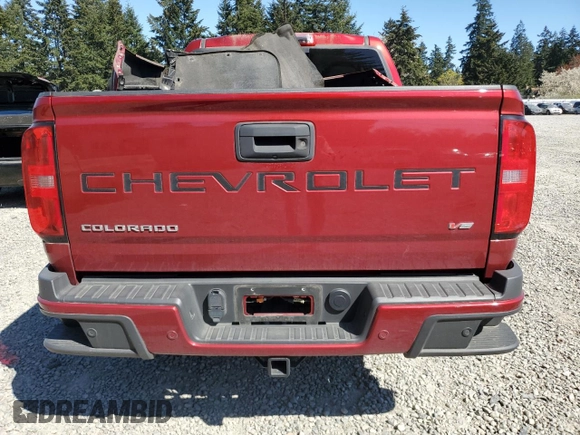 2021 Chevrolet Colorado 4WD Z71 с VIN 1GCGTDEN0M1259671, выставлен на аукционе Copart как лот 53388675 с пробегом 61 556 миль миль и Списание • Salvage title. История ставок и продаж доступна на DreamBid. Изображение 6.