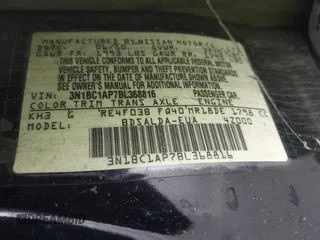 2011 Nissan Versa 1.8 S with VIN 3N1BC1AP7BL368816, listed as a IAAI auction lot 41794835 with 198,801 mi miles. Bid and sale history available at carsss.com. Image 9.
