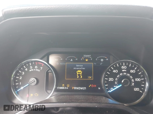 2017 Ford F-150 XL with VIN 1FTEW1EF3HFA84749, listed as a IAAI auction lot 41476220 with 174,958 mi miles. Bid and sale history available at carsss.com. Image 7.