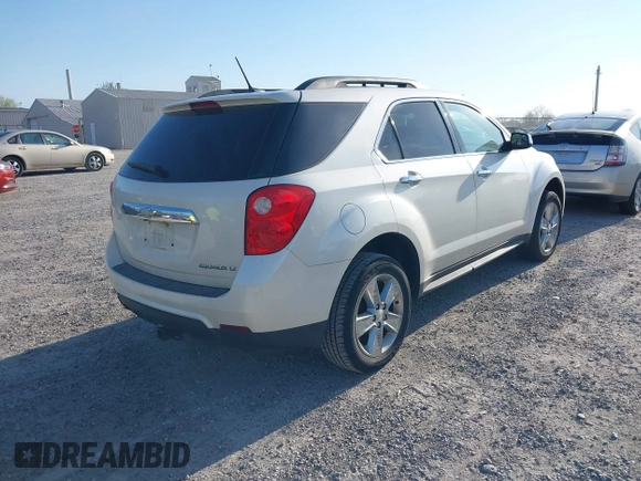 2013 Chevrolet Equinox LT with VIN 1GNALDEK2DZ131825, listed as a IAAI auction lot 42108111 with 142,696 mi miles. Bid and sale history available at carsss.com. Image 4.