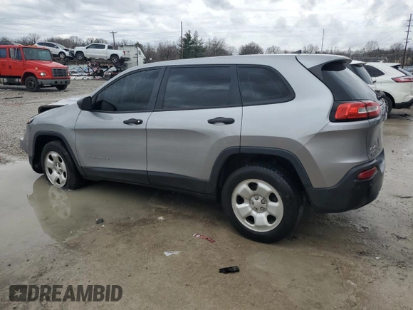2017 Jeep Cherokee Sport with VIN 1C4PJMAB1HW578068, listed as a Copart auction lot 42719785 with 193,278 mi miles and Non Repairable. Bid and sale history available at carsss.com. Image 2.