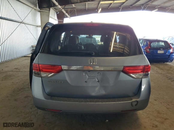 2014 Honda Odyssey EX-L with VIN 5FNRL5H68EB113983, listed as a Copart auction lot 51154825 with 133,515 mi miles and Salvage Title. Bid and sale history available at carsss.com. Image 6.