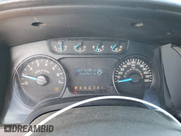 2014 Ford F-150 XL with VIN 1FTMF1CM9EKF29947, listed as a Copart auction lot 57412785 with 250,470 mi miles and Salvage title. Bid and sale history available at DreamBid. Image 9.