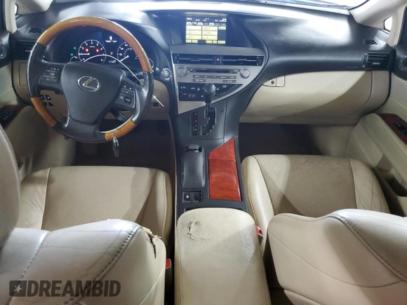 2010 Lexus RX 350 with VIN 2T2ZK1BA6AC024545, listed as a Copart auction lot 59081195 with 177,587 mi miles and Salvage title. Bid and sale history available at DreamBid. Image 8.
