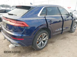 2021 Audi Q8 Premium Plus z VIN WA1EVAF17MD007971, wystawiony jako IAAI lot #41511948 z przebiegiem 60 025 mil mil oraz . Historia ofert i sprzedaży dostępna na DreamBid. Obrazek 4.