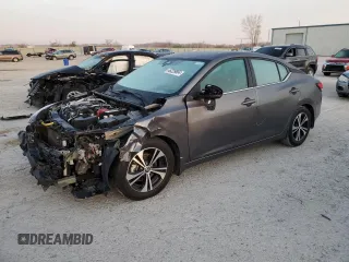 2020 Nissan Sentra SV with VIN 3N1AB8CV9LY303036, listed as a Copart auction lot 46229804 with 103,755 mi miles and Salvage Title. Bid and sale history available at carsss.com. Image 1.