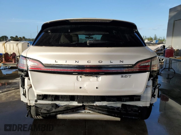 2019 Lincoln Nautilus Standard with VIN 2LMPJ6J98KBL10930, listed as a Copart auction lot 80288914 with 24,545 mi miles and Non repairable. Bid and sale history available at DreamBid. Image 6.