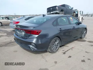 2023 Kia Forte GT-Line with VIN 3KPF54ADXPE664859, listed as a IAAI auction lot 41521944 with 34,248 mi miles. Bid and sale history available at carsss.com. Image 4.