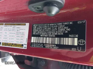 2018 Toyota C-HR XLE z VIN NMTKHMBX7JR005504, wystawiony jako IAAI lot #41806239 z przebiegiem 114 475 mil mil oraz . Historia ofert i sprzedaży dostępna na DreamBid. Obrazek 9.