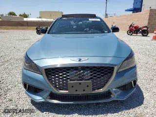 2018 Genesis G80 3.3T Sport with VIN KMHGN4JB8JU226624, listed as a Copart auction lot 66974224 with 67,392 mi miles and Salvage Title. Bid and sale history available at carsss.com. Image 5.