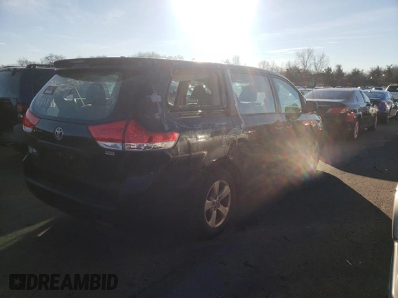 2011 Toyota Sienna with VIN 5TDZK3DC4BS052092, listed as a Copart auction lot 81374114 with 268,590 mi miles and Clean Title. Bid and sale history available at carsss.com. Image 3.