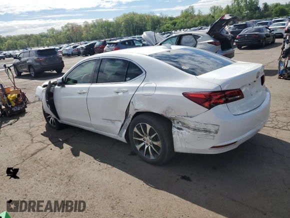 2017 Acura TLX Technology z VIN 19UUB1F58HA005393, wystawiony jako Copart lot #56002715 z przebiegiem 110 215 mil mil oraz Nie do naprawy • Non repairable. Historia ofert i sprzedaży dostępna na DreamBid. Obrazek 2.