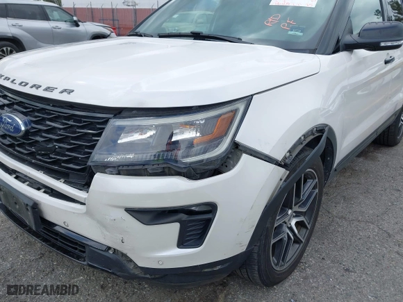 2019 Ford Explorer Sport with VIN 1FM5K8GT8KGA73895, listed as a IAAI auction lot 41546113 with 110,855 mi miles. Bid and sale history available at carsss.com. Image 21.