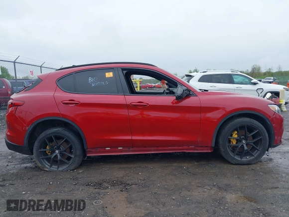 2019 Alfa Romeo Stelvio Ti with VIN ZASPAKBN1K7C49148, listed as a IAAI auction lot 42205054 with 47,338 mi miles and . Bid and sale history available at DreamBid. Image 13.