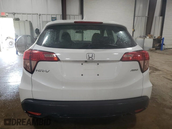 2018 Honda HR-V LX with VIN 3CZRU6H32JM722995, listed as a Copart auction lot 55169305 with 28,425 mi miles and Salvage Title. Bid and sale history available at carsss.com. Image 6.