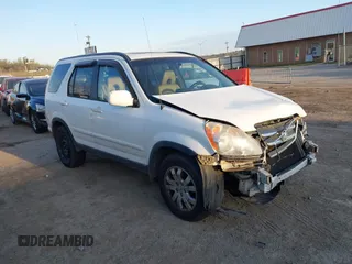 2005 Honda CR-V EX SE with VIN JHLRD78905C061249, listed as a IAAI auction lot 41896491 with 166,293 mi miles. Bid and sale history available at carsss.com. Image 1.