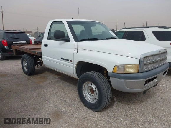 1999 Dodge Ram 2500 with VIN 3B7KF26Z6XM582878, listed as a IAAI auction lot 41891791 with 28,990 mi miles. Bid and sale history available at carsss.com. Image 1.