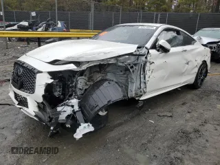 2018 Infiniti Q60 Sport with VIN JN1EV7EL1JM390526, listed as a Copart auction lot 43418035 with Not provided miles and Salvage title. Bid and sale history available at DreamBid. Image 1.