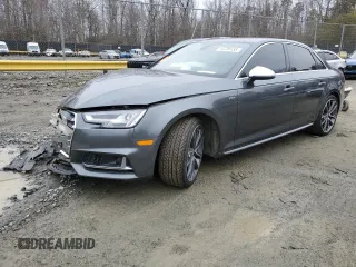 2018 Audi S4 Prestige z VIN WAUC4AF49JA134239, wystawiony jako Copart lot #44720155 z przebiegiem 84 454 mil mil oraz Szkody całkowita. Historia ofert i sprzedaży dostępna na DreamBid. Obrazek 1.