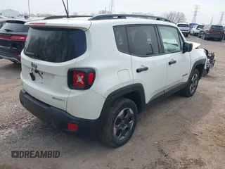 2017 Jeep Renegade Sport with VIN ZACCJBAB4HPG47710, listed as a IAAI auction lot 42024300 with 99,154 mi miles and . Bid and sale history available at carsss.com. Image 4.