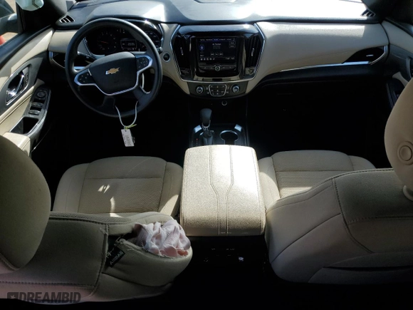 2023 Chevrolet Traverse LS with VIN 1GNERFKW4PJ206515, listed as a Copart auction lot 49480195 with 53,521 mi miles and Salvage Title. Bid and sale history available at carsss.com. Image 8.