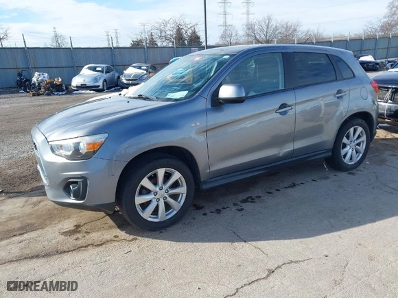 2014 Mitsubishi Outlander Sport ES with VIN 4A4AP3AU1EE010056, listed as a IAAI auction lot 41799311 with 173,269 mi miles. Bid and sale history available at carsss.com. Image 2.