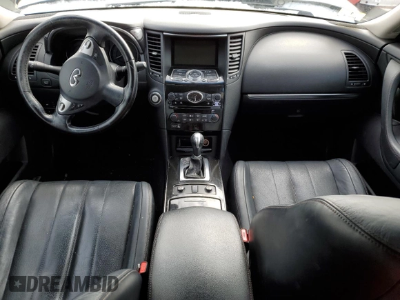 2017 Infiniti QX70 with VIN JN8CS1MW0HM411015, listed as a Copart auction lot 44016155 with Not Provided miles and Salvage Title. Bid and sale history available at carsss.com. Image 8.