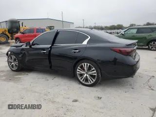 2020 Infiniti Q50 3.0t SPORT with VIN JN1EV7AP7LM200272, listed as a Copart auction lot 46781145 with 58,814 mi miles and Salvage Title. Bid and sale history available at carsss.com. Image 2.