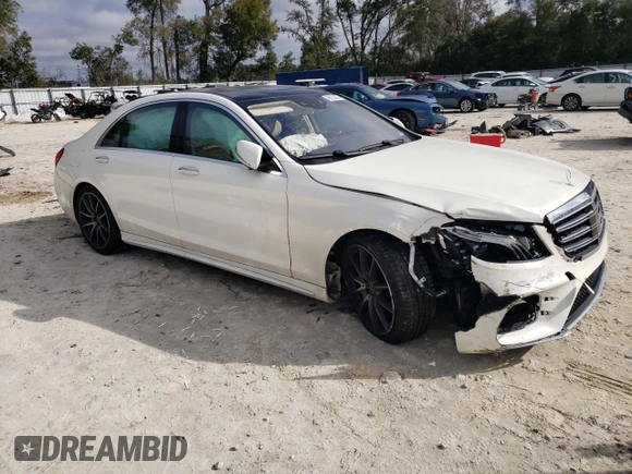 2020 Mercedes-Benz S-Class S 560 with VIN W1KUG8DBXLA551628, listed as a Copart auction lot 42803035 with 35,872 mi miles and Salvage Title. Bid and sale history available at carsss.com. Image 4.
