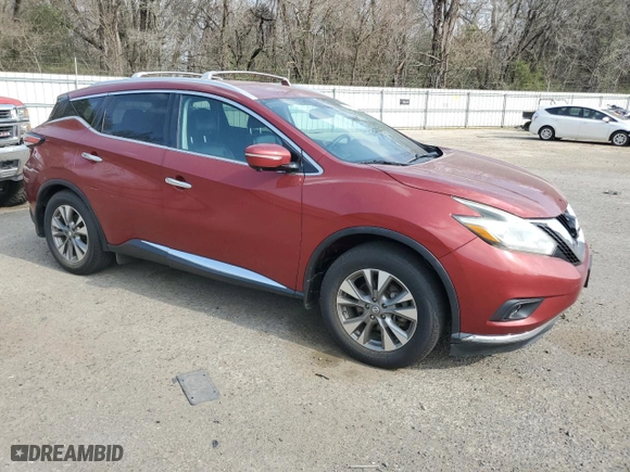 2015 Nissan Murano SV with VIN 5N1AZ2MH8FN234707, listed as a Copart auction lot 49143125 with 257,297 mi miles and Clean Title. Bid and sale history available at carsss.com. Image 4.