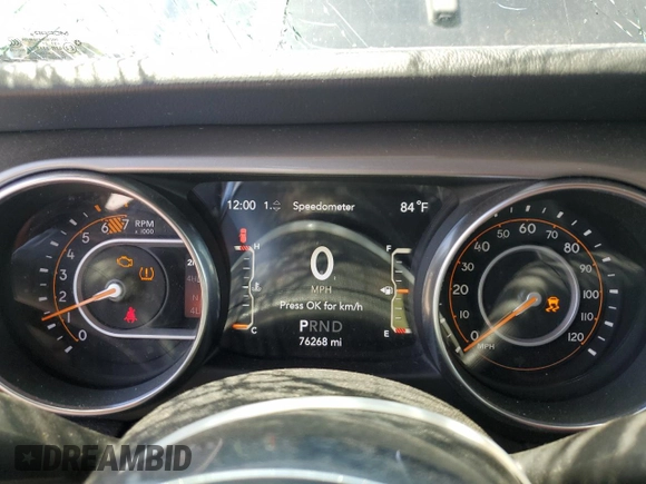 2020 Jeep Wrangler Unlimited Sahara z VIN 1C4HJXEN2LW213644, wystawiony jako Copart lot #54935355 z przebiegiem 76 268 mil mil oraz Szkoda całkowita • Salvage title. Historia ofert i sprzedaży dostępna na DreamBid. Obrazek 9.