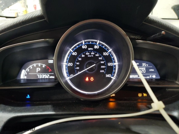 2019 Toyota Yaris Sedan L with VIN 3MYDLBYV8KY504326, listed as a Copart auction lot 87878875 with 73,392 mi miles and Salvage Title. Bid and sale history available at carsss.com. Image 9.