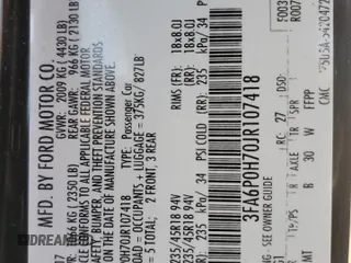 2018 Ford Fusion SE with VIN 3FA6P0H70JR107418, listed as a Copart auction lot 54386275 with 117,173 mi miles and Salvage Title. Bid and sale history available at carsss.com. Image 12.