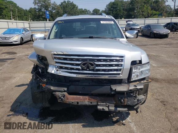 2009 Infiniti QX56 with VIN 5N3AA08D39N903836, listed as a Copart auction lot 67522884 with 243,524 mi miles and Salvage Title. Bid and sale history available at carsss.com. Image 5.