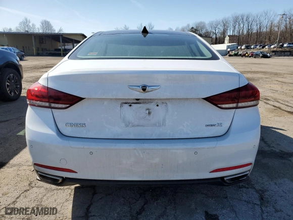 2016 Hyundai Genesis 3.8L with VIN KMHGN4JEXGU142923, listed as a Copart auction lot 49267195 with 179,723 mi miles and Salvage Title. Bid and sale history available at carsss.com. Image 6.