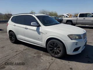 2011 BMW X3 35i with VIN 5UXWX7C59BL735081, listed as a Copart auction lot 52051245 with 165,823 mi miles and Clean Title. Bid and sale history available at DreamBid. Image 4.