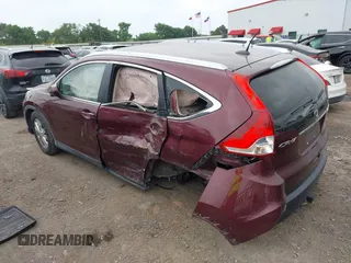 2012 Honda CR-V EX-L with VIN 5J6RM4H76CL051097, listed as a IAAI auction lot 41955201 with 123,846 mi miles. Bid and sale history available at carsss.com. Image 3.
