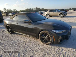 2024 BMW 4 Series M440i with VIN WBA53AT05RCP27562, listed as a Copart auction lot 77213334 with Not Provided miles and Salvage Title. Bid and sale history available at carsss.com. Image 4.