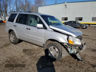 2003 Honda Pilot EX with VIN 2HKYF18403H554922, listed as a Copart auction lot 47303685 with 186,879 mi miles and Salvage Title. Bid and sale history available at DreamBid. Image 4.