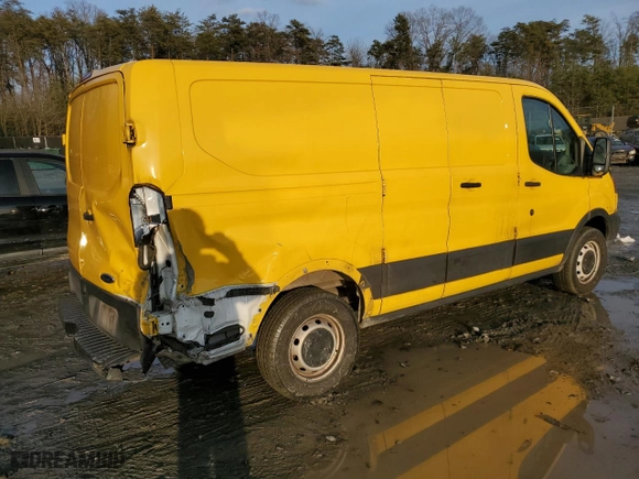 2019 Ford Transit Van with VIN 1FTYR1ZMXKKA67409, listed as a Copart auction lot 85760144 with NaN miles and Salvage Title. Bid and sale history available at carsss.com. Image 3.