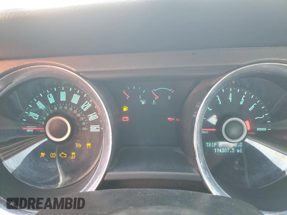 2014 Ford Mustang V6 with VIN 1ZVBP8AM0E5204583, listed as a Copart auction lot 48427935 with 114,307 mi miles and Salvage Title. Bid and sale history available at carsss.com. Image 9.