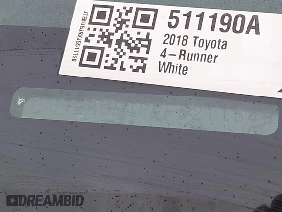 2015 Toyota 4Runner Limited with VIN JTEBU5JR9F5211549, listed as a IAAI auction lot 40237994 with 72,310 mi miles and . Bid and sale history available at DreamBid. Image 9.