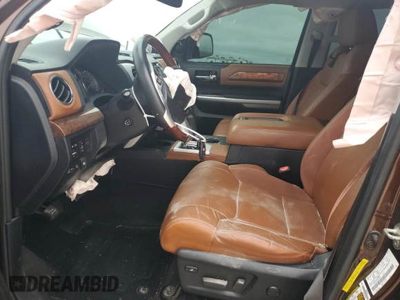 2017 Toyota Tundra 2WD Platinum with VIN 5TFGW5F16HX227271, listed as a Copart auction lot 70784444 with 136,294 mi miles and Salvage Title. Bid and sale history available at carsss.com. Image 7.