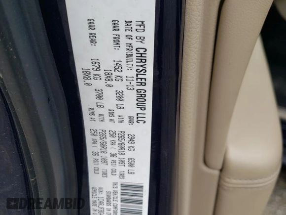 2014 Jeep Grand Cherokee Limited with VIN 1C4RJFBG4EC355034, listed as a Copart auction lot 60977425 with 102,852 mi miles and Salvage title. Bid and sale history available at DreamBid. Image 12.
