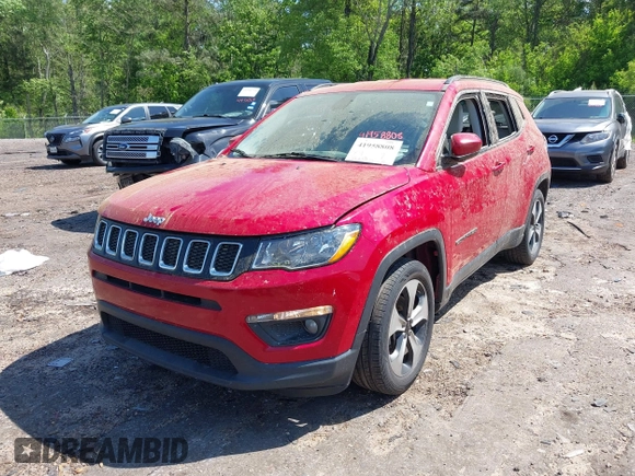 2018 Jeep Compass Latitude z VIN 3C4NJCBBXJT193295, wystawiony jako IAAI lot #41958808 z przebiegiem 121 440 mil mil oraz . Historia ofert i sprzedaży dostępna na DreamBid. Obrazek 6.