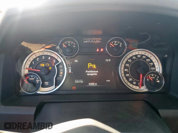 2017 Ram 1500 Big Horn with VIN 1C6RR7LM1HS880623, listed as a Copart auction lot 47925265 with 183,588 mi miles and Clean Title. Bid and sale history available at carsss.com. Image 9.
