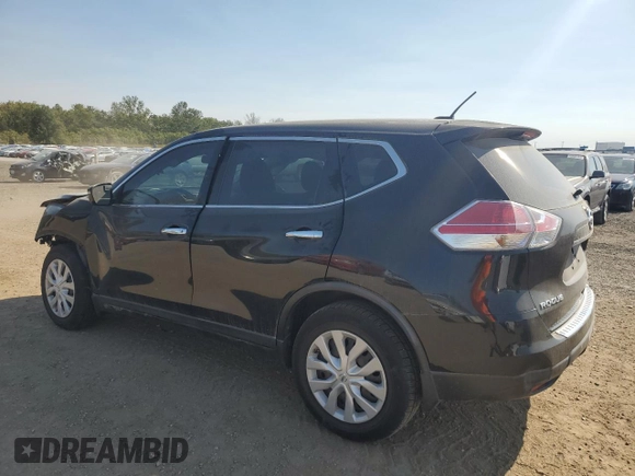 2015 Nissan Rogue S with VIN KNMAT2MT8FP584837, listed as a Copart auction lot 74012154 with 66,242 mi miles and Salvage Title. Bid and sale history available at carsss.com. Image 2.