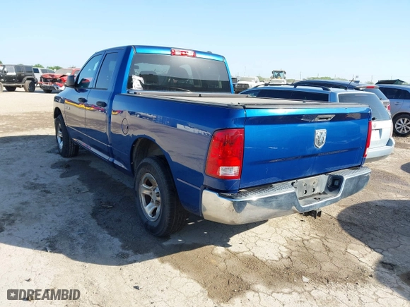 2010 Dodge Ram 1500 ST with VIN 1D7RB1GK7AS231178, listed as a IAAI auction lot 41907143 with 1 mi miles. Bid and sale history available at carsss.com. Image 3.